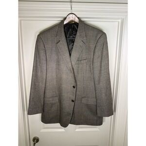 Brooks Brothers Loro Piana Zelander Glen Check Plaid Wool Blazer Sport Coat 48R